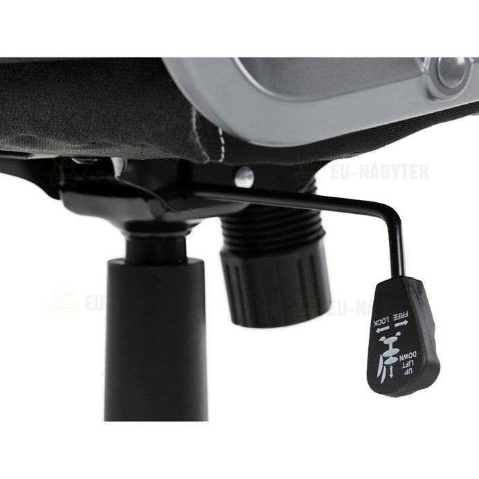 Kancelářské křeslo, houpací mechanismus, černá látka, KA-C715 BK2