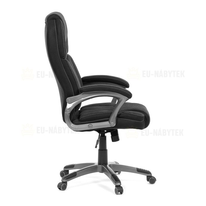 Kancelářské křeslo, houpací mechanismus, černá látka, KA-C715 BK2