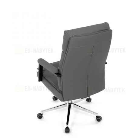 Kancelářské křeslo, houpací mechanismus, šedá ekokůže, KA-D8104 GREY