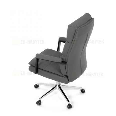 Kancelářské křeslo, houpací mechanismus, šedá ekokůže, KA-D8104 GREY
