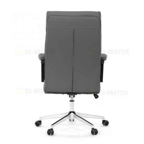 Kancelářské křeslo, houpací mechanismus, šedá ekokůže, KA-D8104 GREY