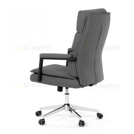 Kancelářské křeslo, houpací mechanismus, šedá ekokůže, KA-D8104 GREY
