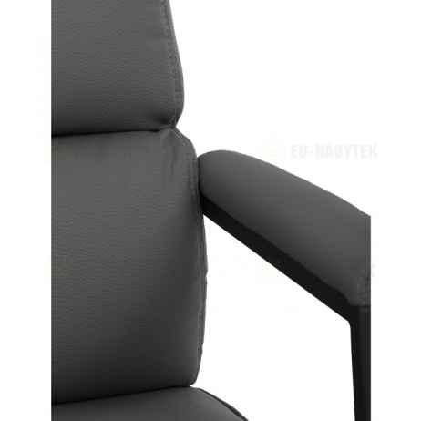 Kancelářské křeslo, houpací mechanismus, šedá ekokůže, KA-D8104 GREY