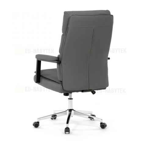 Kancelářské křeslo, houpací mechanismus, šedá ekokůže, KA-D8104 GREY