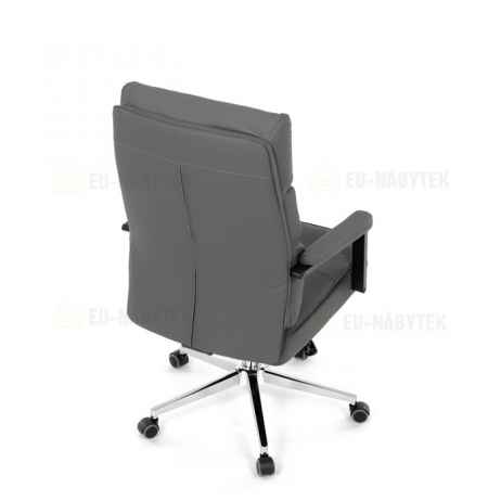 Kancelářské křeslo, houpací mechanismus, šedá ekokůže, KA-D8104 GREY