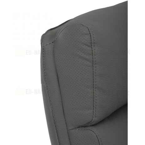 Kancelářské křeslo, houpací mechanismus, šedá ekokůže, KA-D8104 GREY