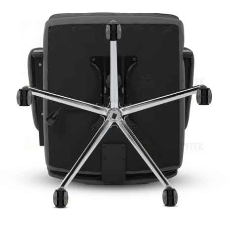 Kancelářské křeslo, houpací mechanismus, šedá ekokůže, KA-D8104 GREY