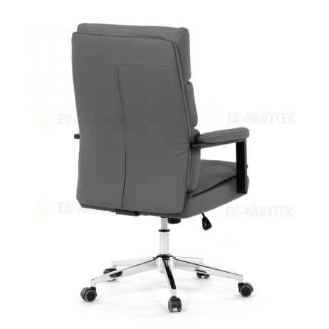 Kancelářské křeslo, houpací mechanismus, šedá ekokůže, KA-D8104 GREY