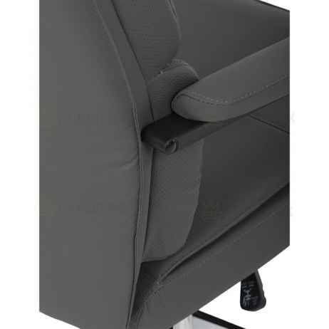 Kancelářské křeslo, houpací mechanismus, šedá ekokůže, KA-D8104 GREY