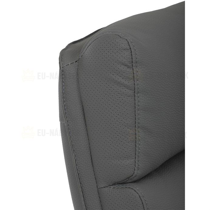 Kancelářské křeslo, houpací mechanismus, šedá ekokůže, KA-D8104 GREY