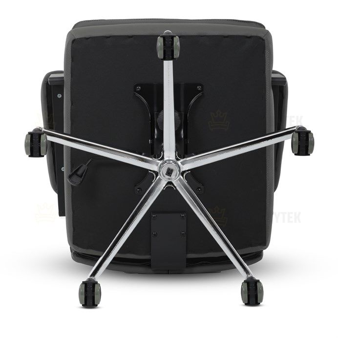 Kancelářské křeslo, houpací mechanismus, šedá ekokůže, KA-D8104 GREY