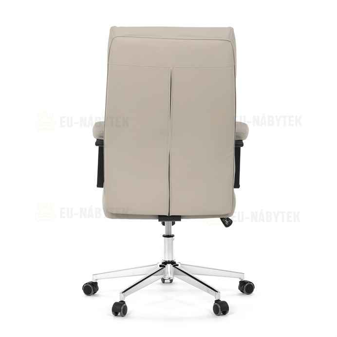 Kancelářské křeslo, houpací mechanismus, béžová ekokůže, KA-D8104 SIL