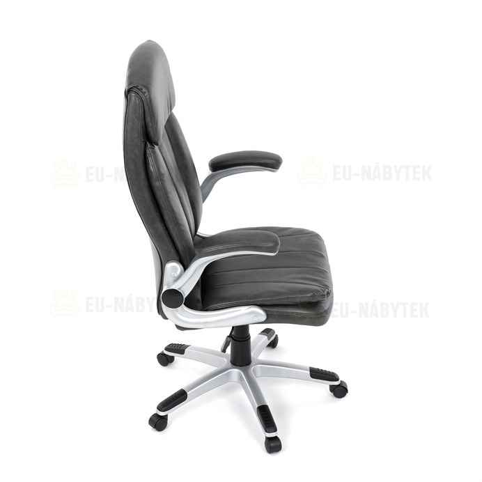 Kancelářské křeslo, houpací mechanismus, šedá ekokůže, KA-F1218 GREY