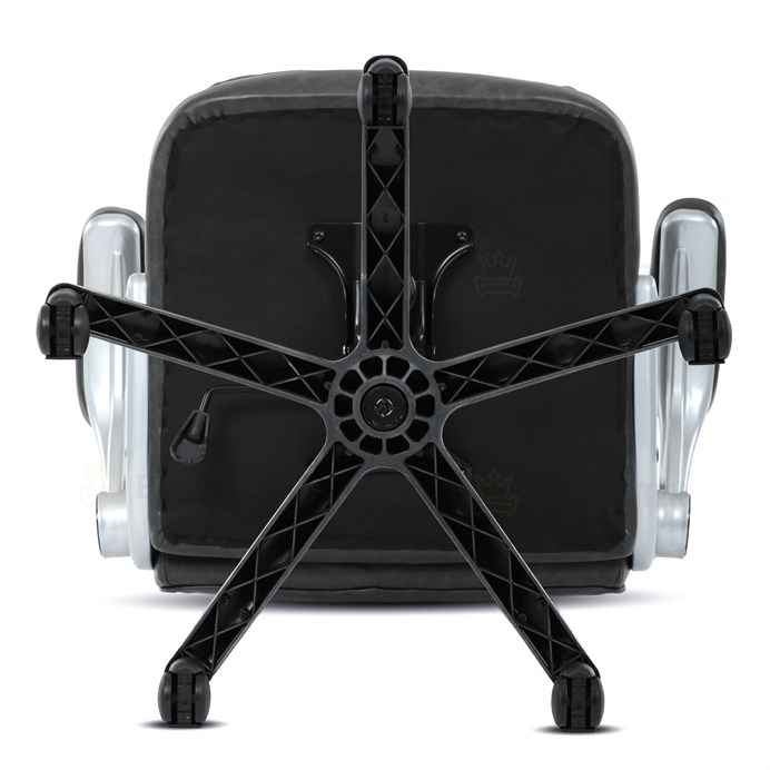 Kancelářské křeslo, houpací mechanismus, šedá ekokůže, KA-F1218 GREY