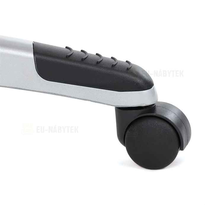 Kancelářské křeslo, houpací mechanismus, šedá ekokůže, KA-F1218 GREY