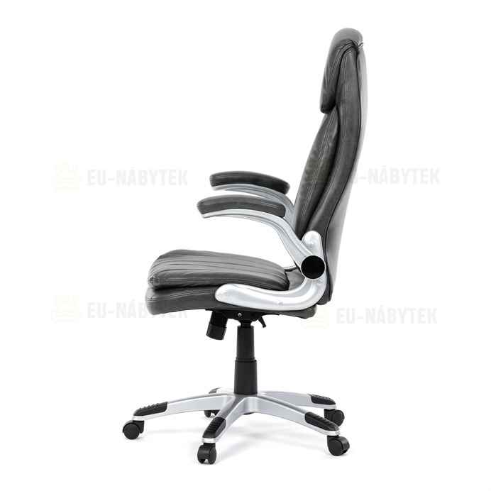 Kancelářské křeslo, houpací mechanismus, šedá ekokůže, KA-F1218 GREY