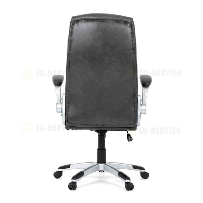 Kancelářské křeslo, houpací mechanismus, šedá ekokůže, KA-F1218 GREY