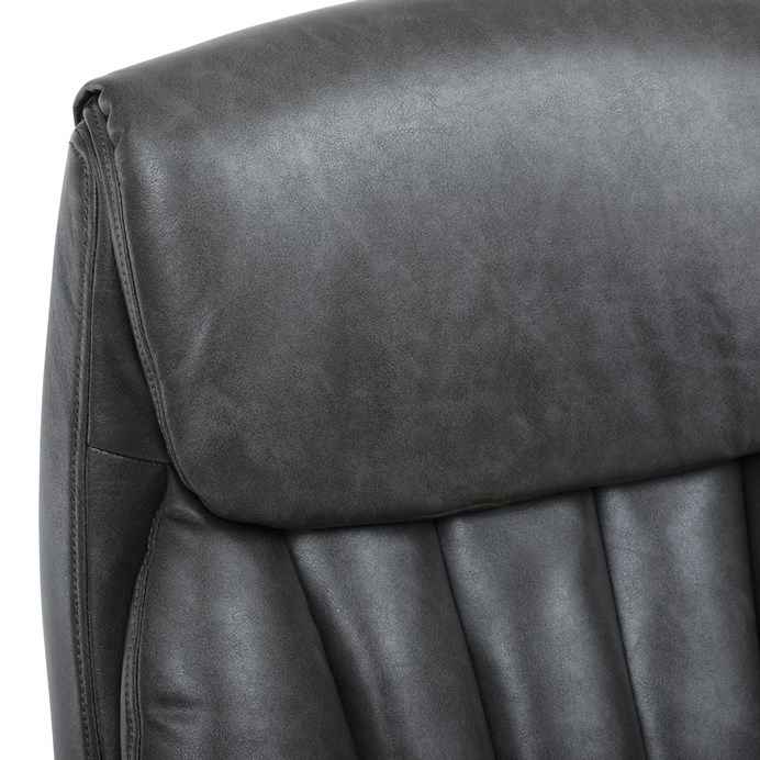 Kancelářské křeslo, houpací mechanismus, šedá ekokůže, KA-F1218 GREY