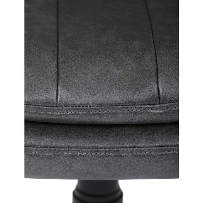 Kancelářské křeslo, houpací mechanismus, šedá ekokůže, KA-F1218 GREY