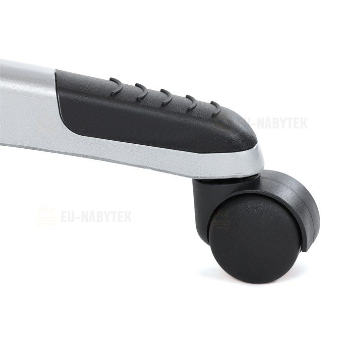 Kancelářské křeslo, houpací mechanismus, šedá ekokůže, KA-F1218 GREY