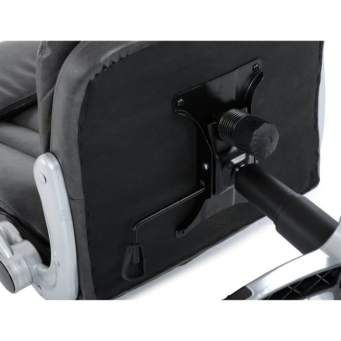 Kancelářské křeslo, houpací mechanismus, šedá ekokůže, KA-F1218 GREY