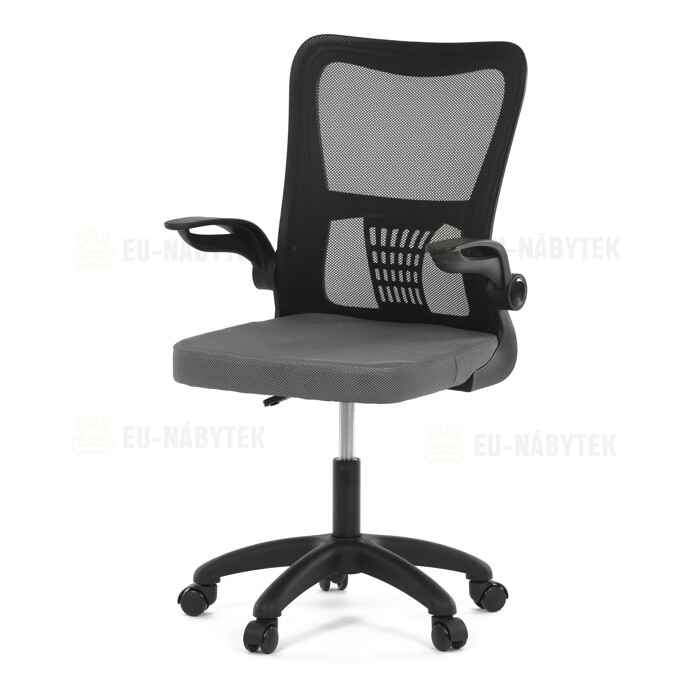 Dětská židle, houpací mechanismus, šedá síťovina, KA-K2006 GREY