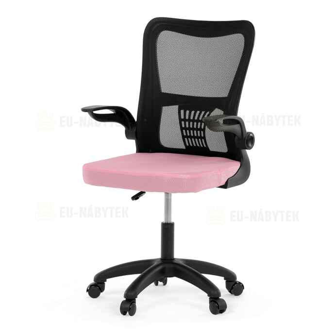 Dětská židle, houpací mechanismus, růžová síťovina, KA-K2006 PINK