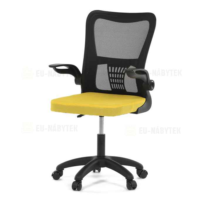 Dětská židle, houpací mechanismus, žlutá síťovina, KA-K2006 YEL