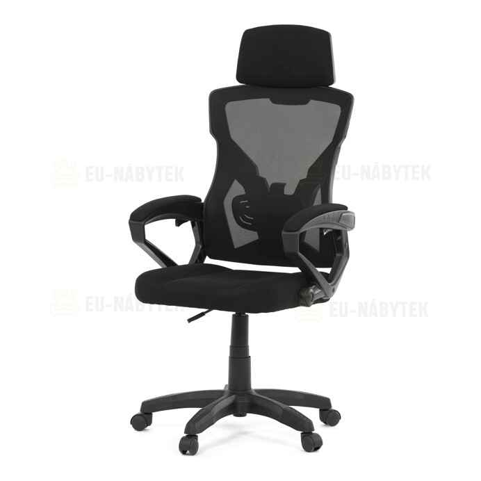 Kancelářské křeslo, výškově nastavitelná, černá látka, KA-R223 BK