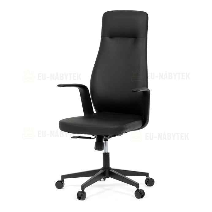 Kancelářské křeslo, synchronní mechanismus, černá ekokůže, KA-T8325 BK