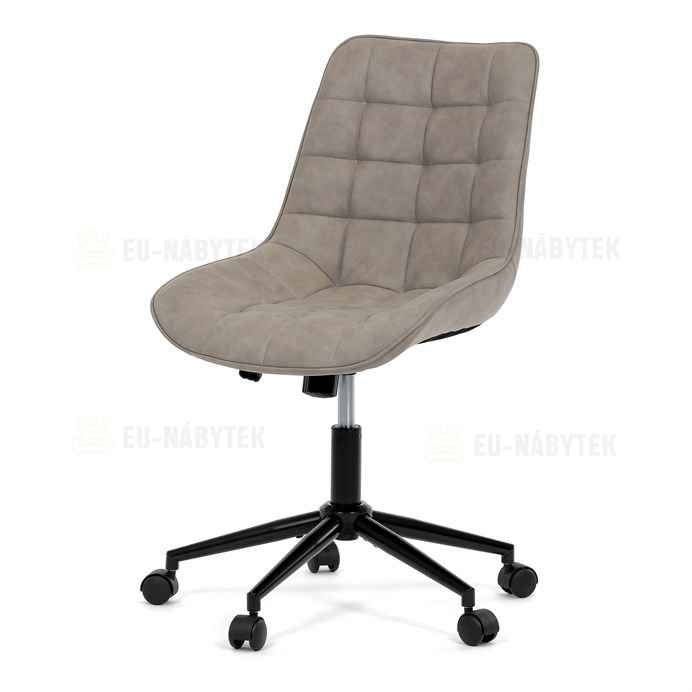 Pracovní židle, výškově nastavitelná, béžová látka, KA-V3120 LAN3