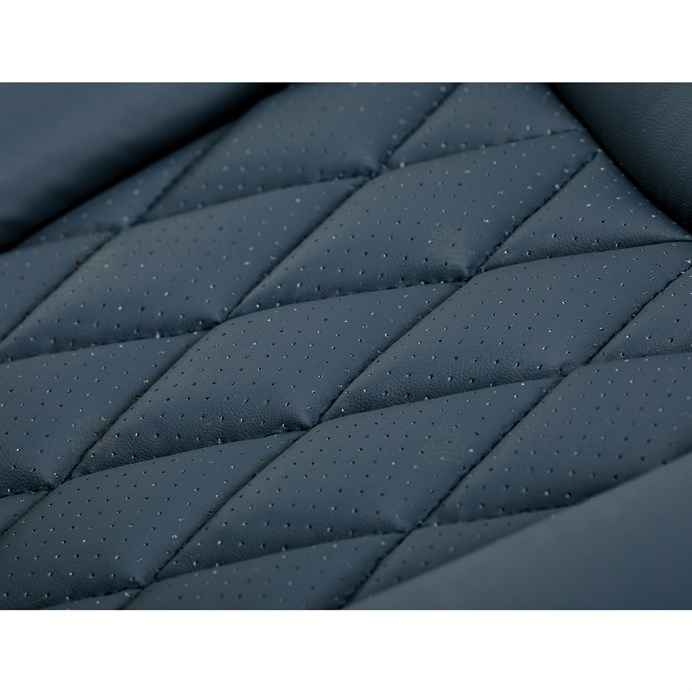 Kancelářské křeslo, houpací mechanismus, modrá ekokůže, KA-Y344 BLUE