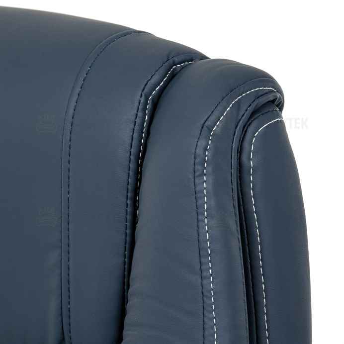 Kancelářské křeslo, houpací mechanismus, modrá ekokůže, KA-Y344 BLUE