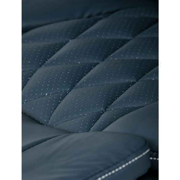 Kancelářské křeslo, houpací mechanismus, modrá ekokůže, KA-Y344 BLUE