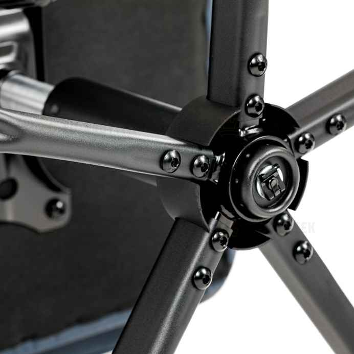 Kancelářské křeslo, houpací mechanismus, modrá ekokůže, KA-Y344 BLUE