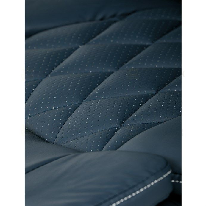 Kancelářské křeslo, houpací mechanismus, modrá ekokůže, KA-Y344 BLUE