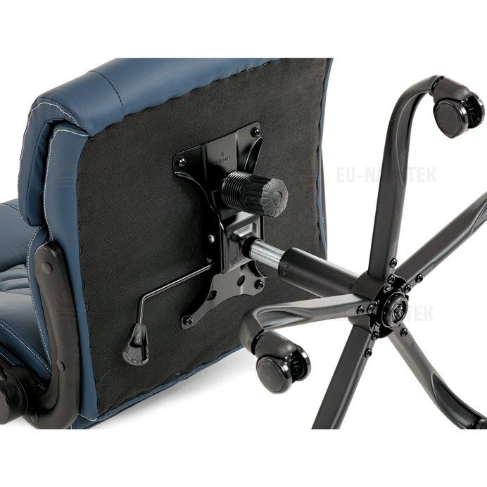 Kancelářské křeslo, houpací mechanismus, modrá ekokůže, KA-Y344 BLUE